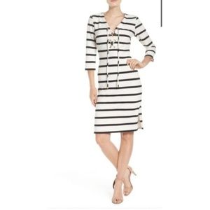NEW Eliza J. Striped Midi Dress NWOT
